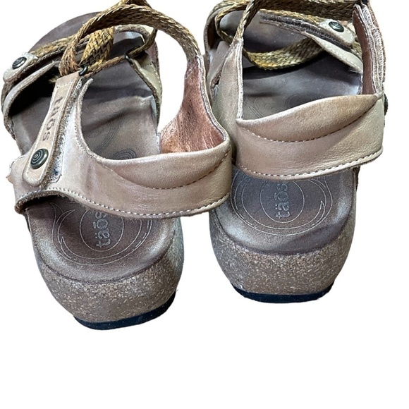 TAOS Genuine Leather Vintage Sandals Flats Criss Cross Straps MADE IN SPAIN - Picture 5 of 8